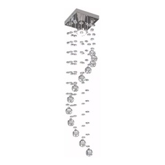 Lustre Espiral De Cristal Legítimo K9, Led Incluso