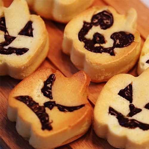 Forma Silicone Moldes Halloween Doce Bolo Chocolate Aboboras Festa Forminha de Silicone