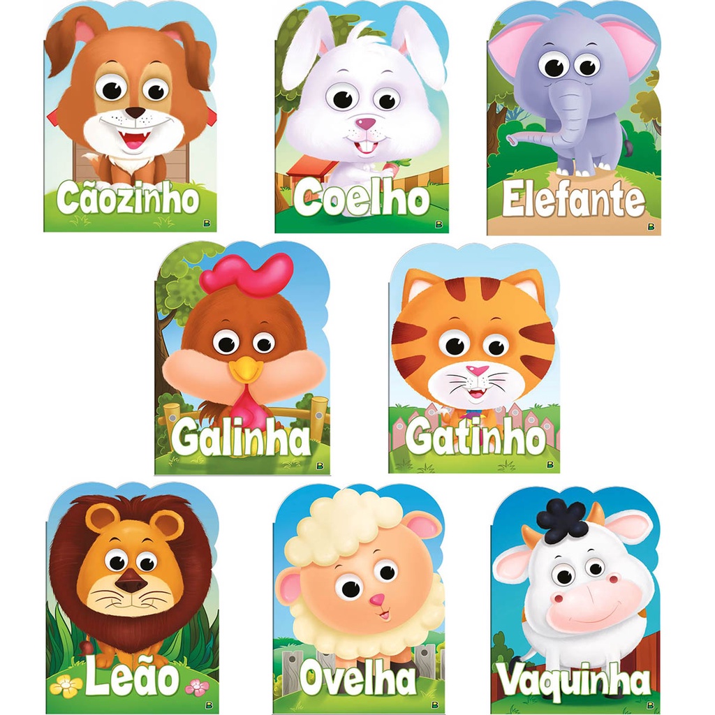 Kit com 8 Livros Infantil de Histórias para Ler para Crianças e Bebês