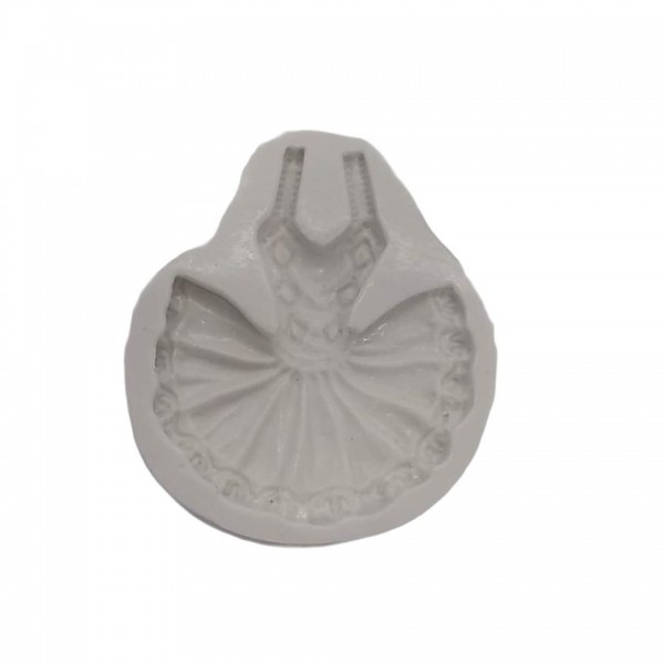 Molde De Silicone Vestido Bailarina Molde Para Confeitaria Molde Para Biscuit 582