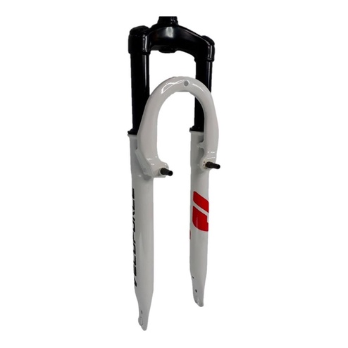 Suspensao Bike aro 26 Garfo Amortecedor Bicicleta Branca 21,1mm com rosca
