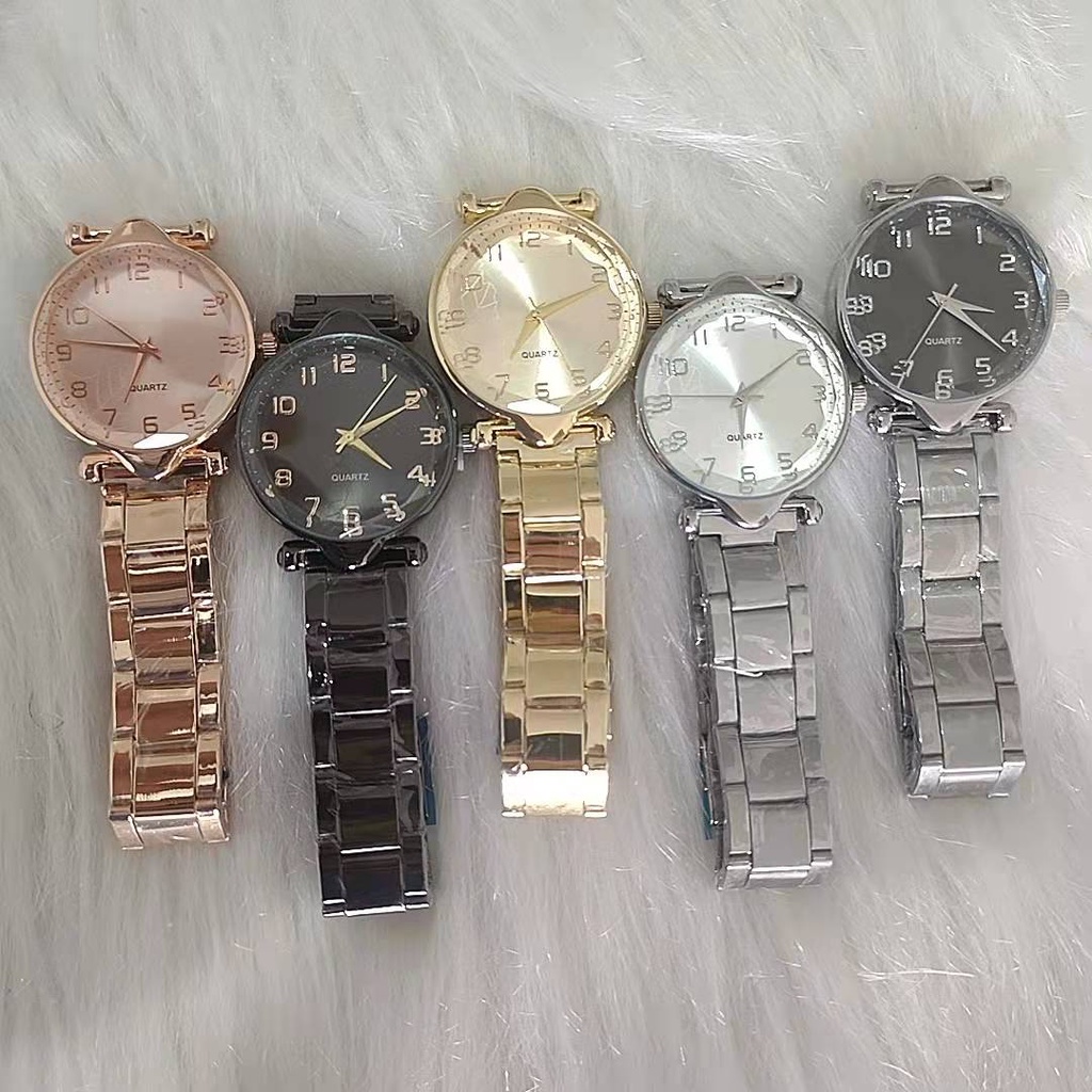 Relógio De Ouro Rosa Prata Das Mulheres Relógios Senhoras Das Mulheres De Aço Pulseira Relógios Relógio Feminino