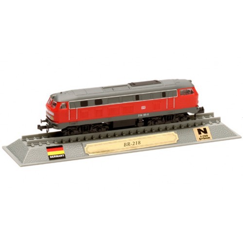 BR-218 - Locomotiva - Del Prado - Locomotivas do Mundo - miniatura trem