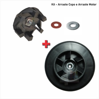 Kit Arraste Copo E Motor Liquidificador Compatível Black Decker