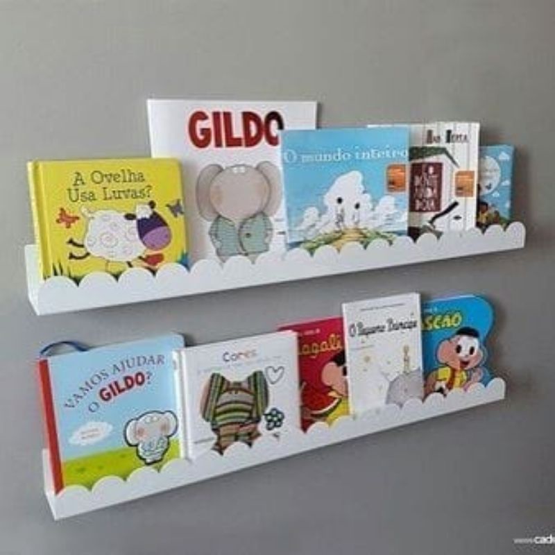 kit 3 Prateleira Nicho Mdf Decoração De Ambientes Livro Revista Infantil E Quarto De Bebê em Oferta na Shopee