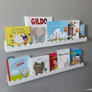 kit 3 Prateleira Nicho Mdf Decoração De Ambientes Livro Revista Infantil E Quarto De Bebê em Oferta na Shopee