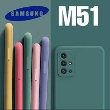 Kit 2X1 Samsung Galaxy M51 - Capa Silicone Aveludada Colorida + Película Frontal Ceramica 9D