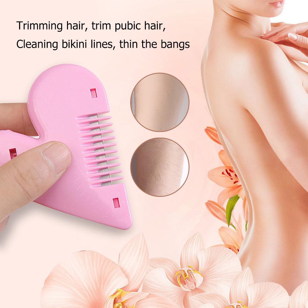Affordable Heart Shape Thinning Hair Cutting Comb Pubic Hair Brushes  Trimming Tools | Shopee Brasil