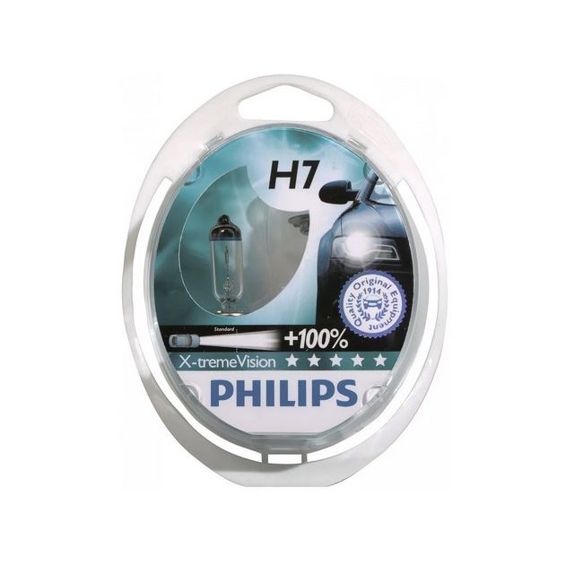 Par Lâmpada Philips Xtreme Vision H7 55w 3700k Original em Oferta na Shopee