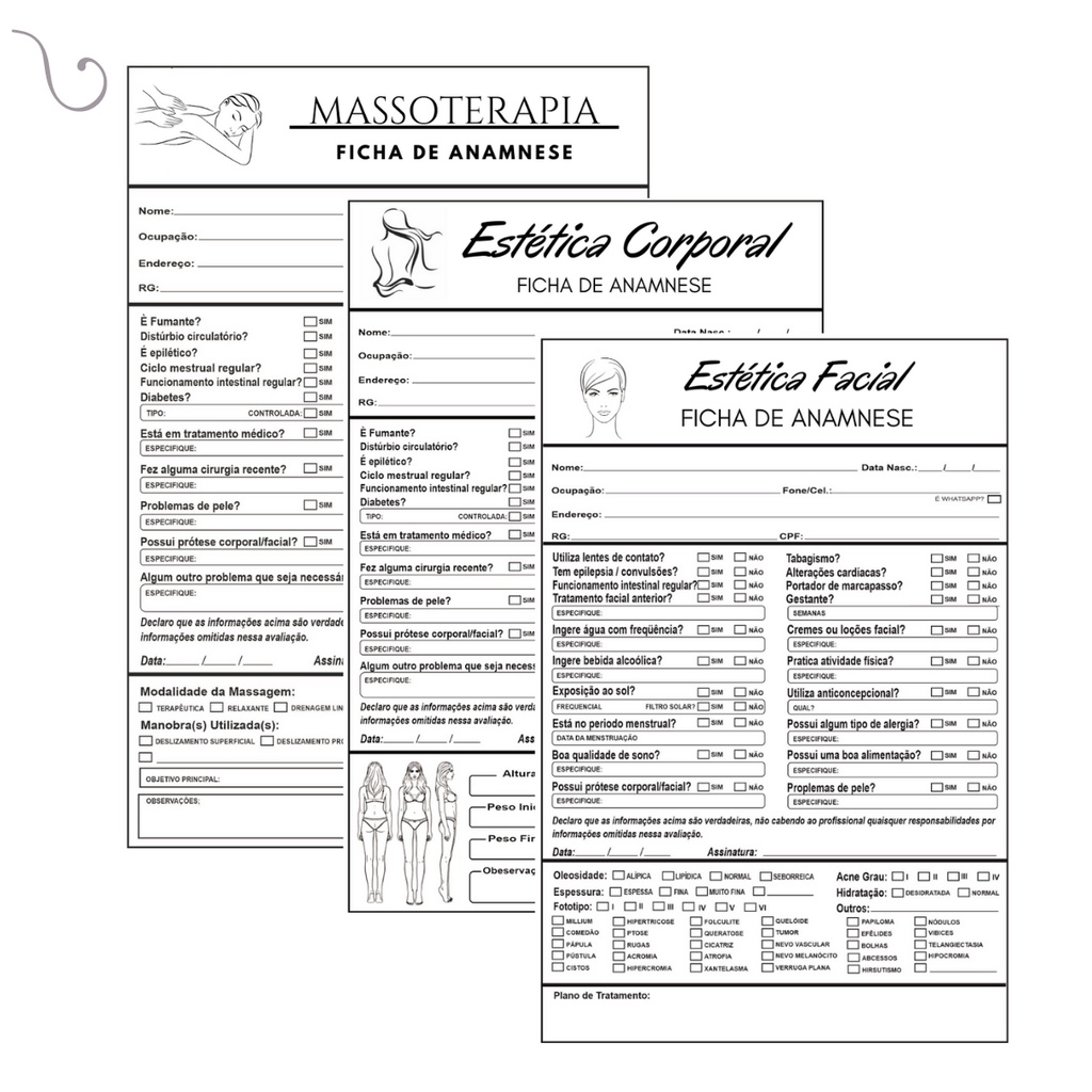 Ficha De Anamnese Corporal Anamnese Massoterapia Masagem Porn Sex Picture 6358