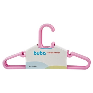 Cabide Infantil 10 Unidades Rosa 12716 - Buba em Oferta na Shopee