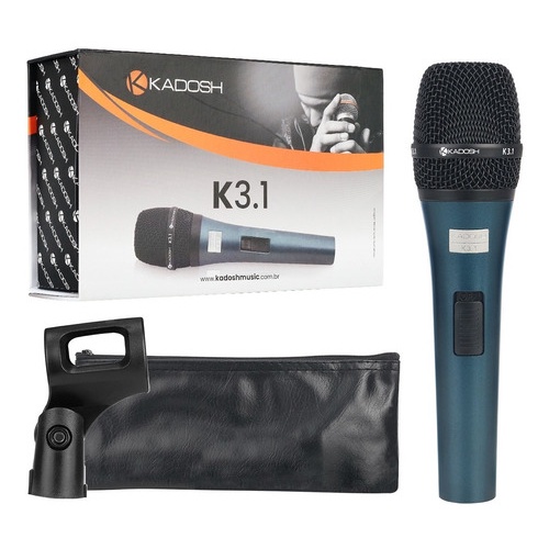 Microfone de Mão Com Fio K-3.1 Com Estojo Para Palestra Show K-3.1 Kadosh em Oferta na Shopee