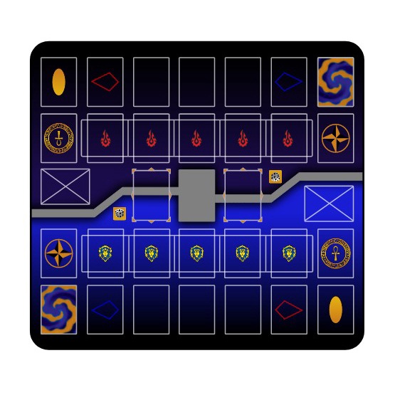 Playmat YuGiOh duplo 65x60cm - Personalizável