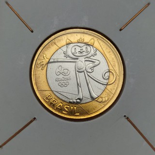 Moedas Comemorativas Olimpiadas Rio 16 Mascote Vinicius Flor De Cunho Shopee Brasil