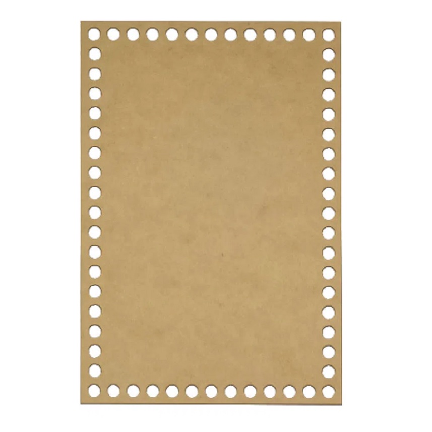 Base Croche Retangular 30x40cm MDF 3mm em Oferta na Shopee