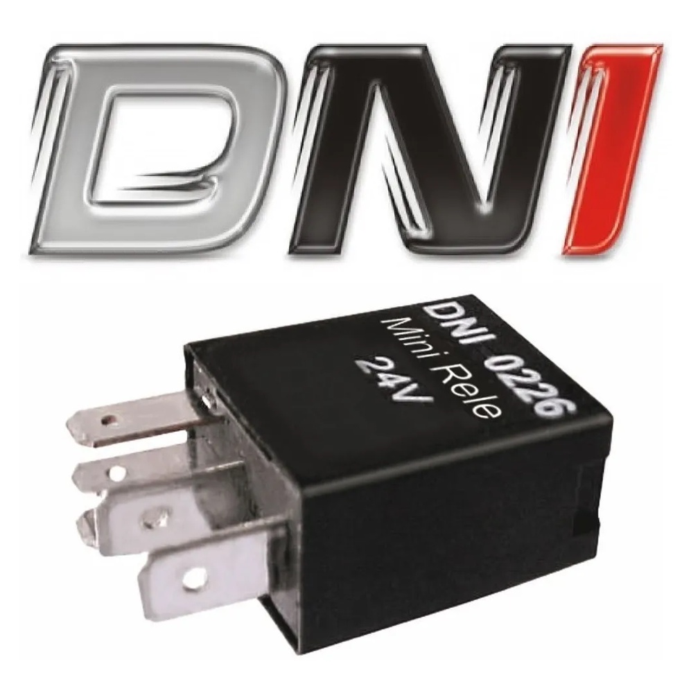 Mini Rele 5 Terminais Auxiliar Reversor 40/30a 24v - Dni0226