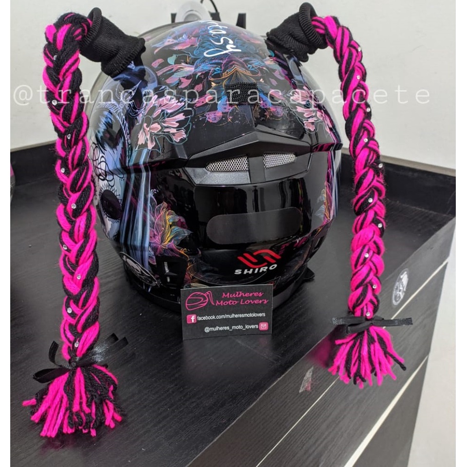Tranças de capacete Moto Lovers REMOVÍVEL
