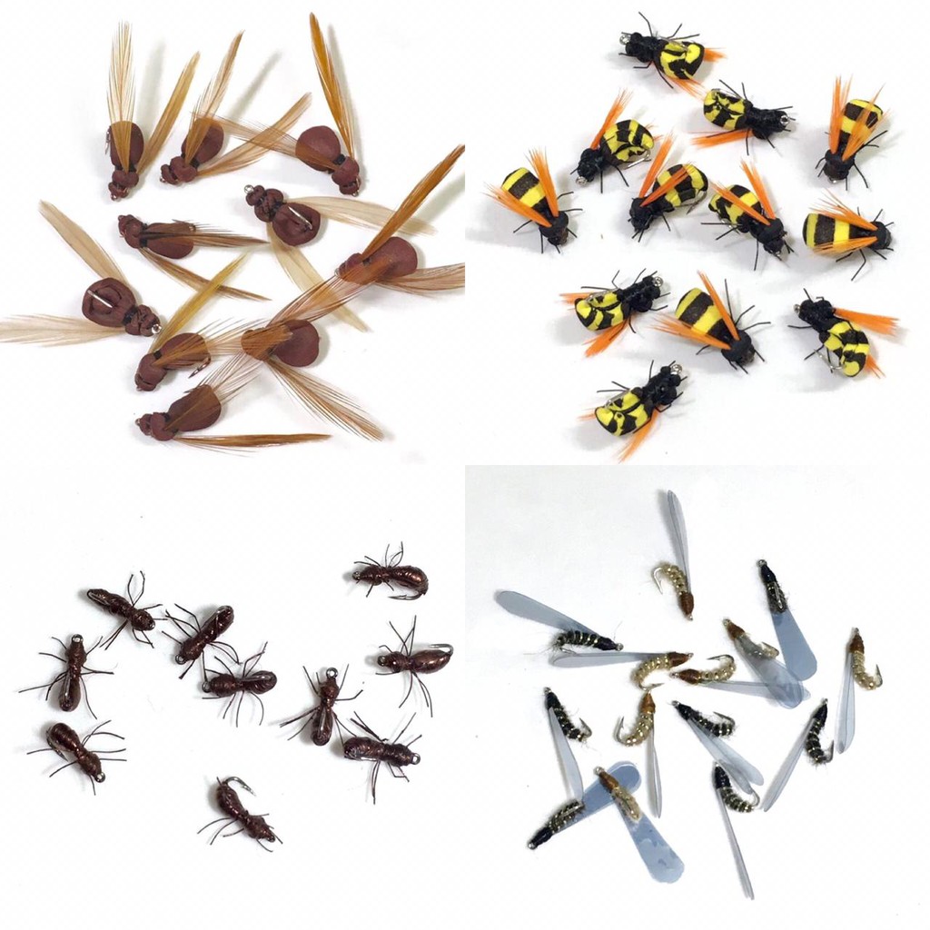 Kit Lambari Tilapia Isca Artificial Fly Fishing Com 8 Unidades