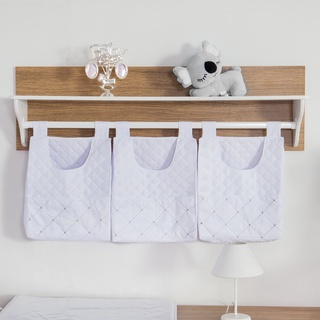 Porta Fraldas Para Quarto De Bebê Florence Branco