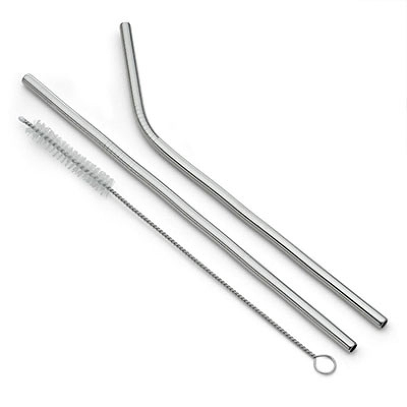 Canudo de Bebidas Reutilizável  Aço Inox  com Escova  Limpeza Utensílios de Cozinha
