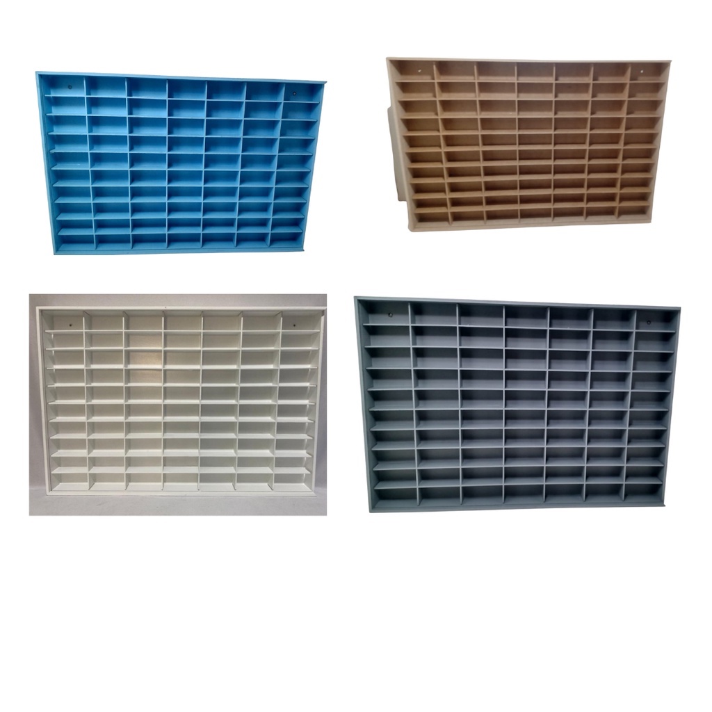 Expositor 70 hotwheels feito em mdf em Oferta na Shopee