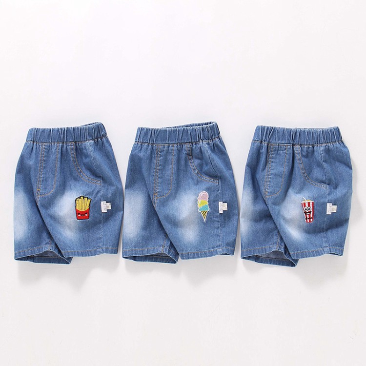 bermuda jeans para criança