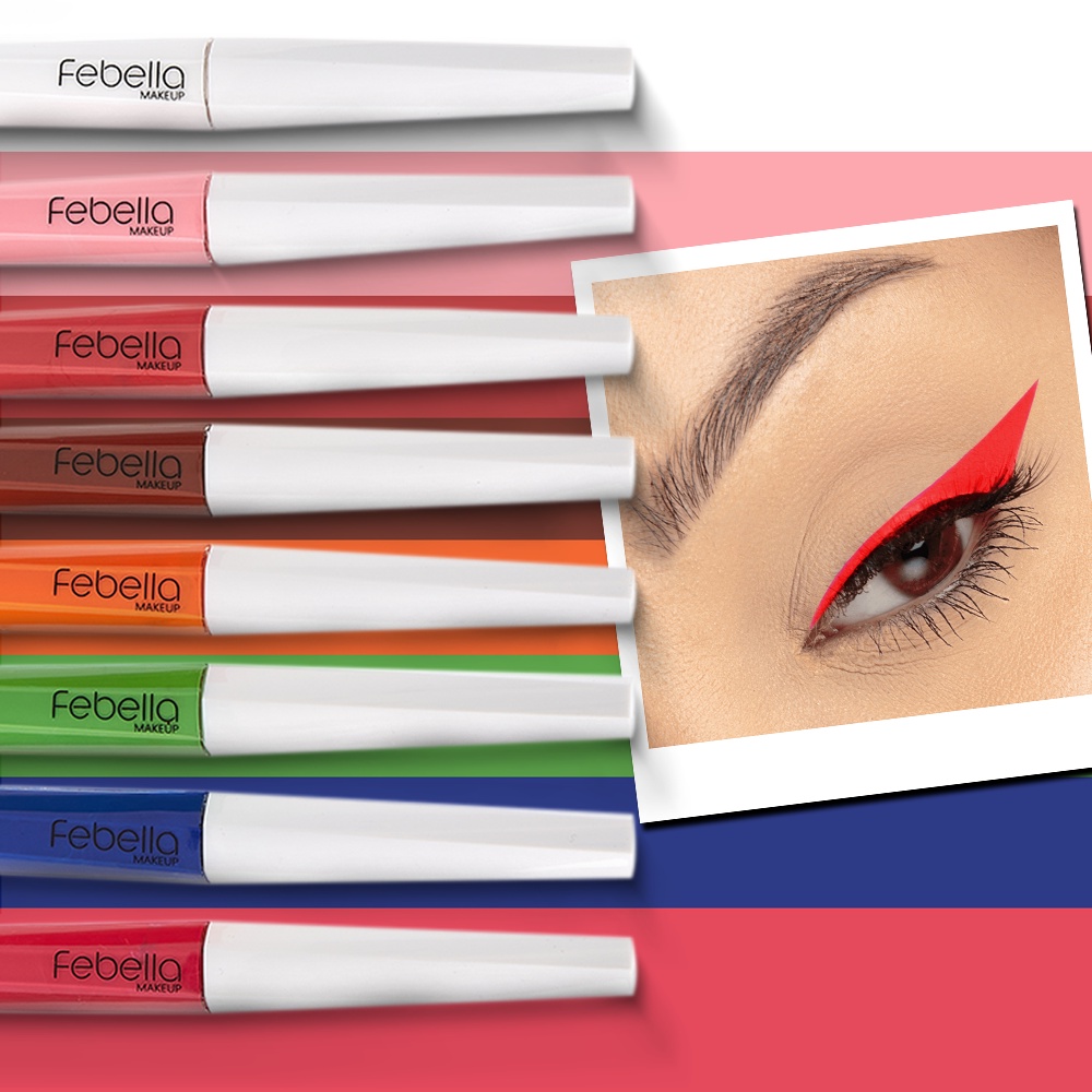 Delineador Colorido/Ponta fina secagem Rápida Ruby Febella 30103
