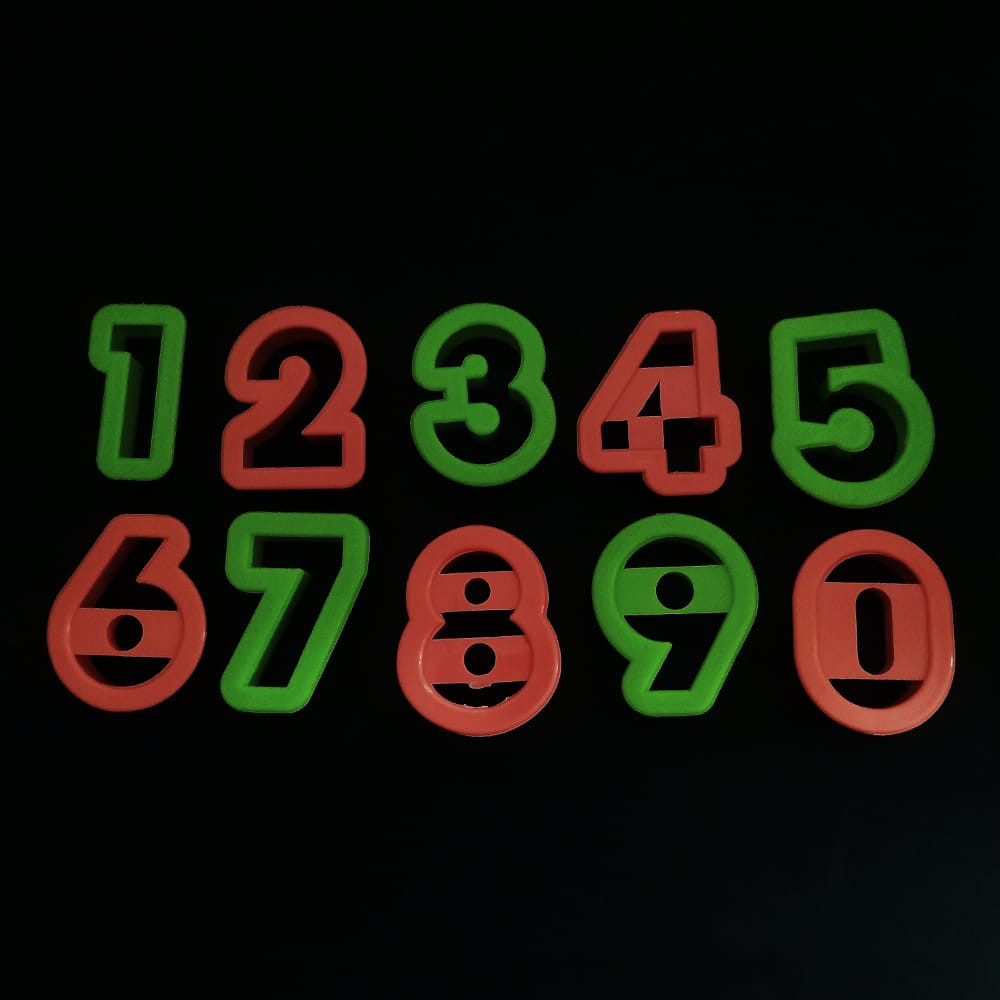 Cortador De Plástico De Números Pasta Americana Biscuit Artigo de Cozinha Confeitaria - C4045 em Oferta na Shopee