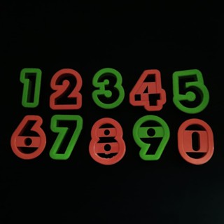 Cortador De Plástico De Números Pasta Americana Biscuit Artigo de Cozinha Confeitaria - C4045 em Oferta na Shopee