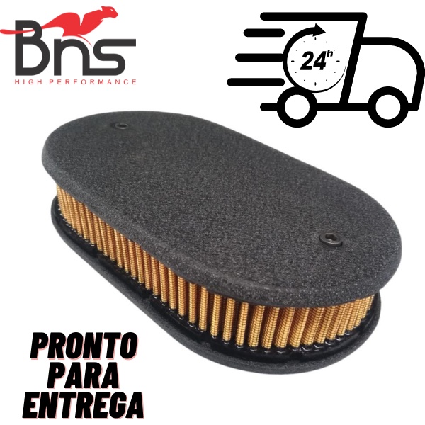 Filtro Esportivo Carburador Mini progressivo  Preto Texturizado