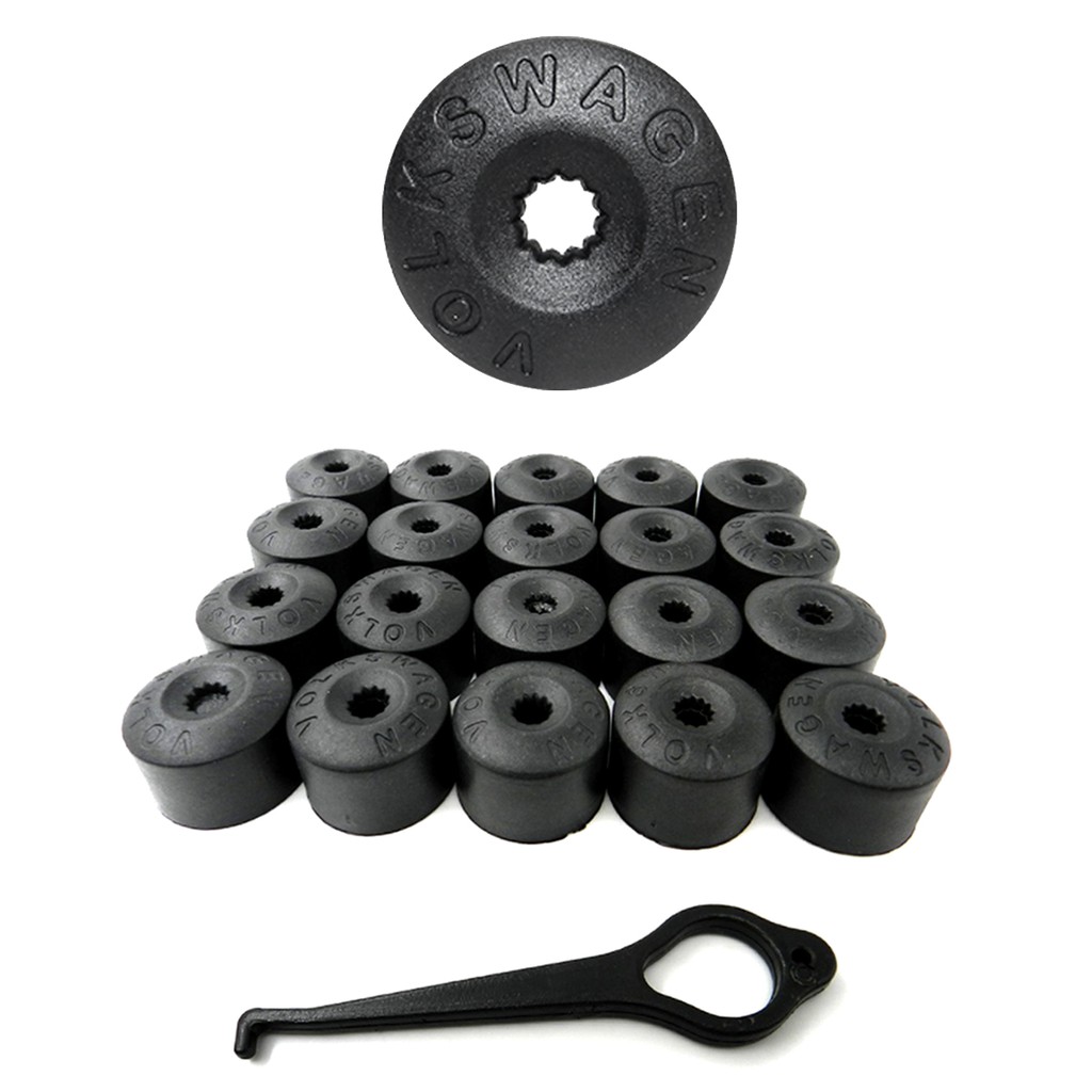 Kit Capa Parafuso Para Roda Compatível Fox Polo Bora Golf Jetta Spacefox Spacecross Tiguan 20 Peças