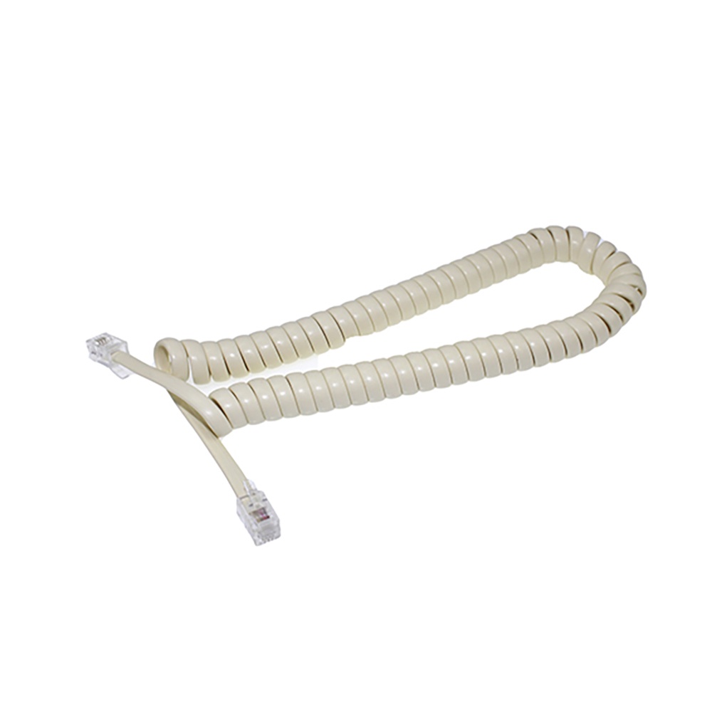 Cabo Cordão Espiral RJ11 2 Metros Bege Flexível e Organizado para Conexão de Telefones e Equipamento em Oferta na Shopee