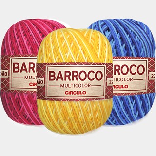 Barbante Barroco Multicolor 400g Cores 9016 à 9360
