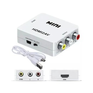 Mini Conversor Hd Vídeo Hdmi X Av Rca - Hdmi2av X AV2-VGA