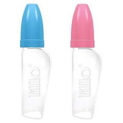 Mamadeira Chuquinha Lillo Lisa 50ml Bico Silicone Azul Rosa