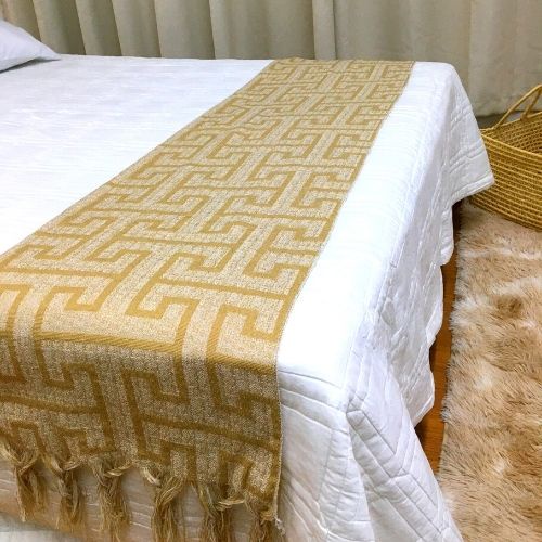 Peseira Xale Jacquard para Cama Tamanho Casal, Queen, Solteiro em Oferta na Shopee