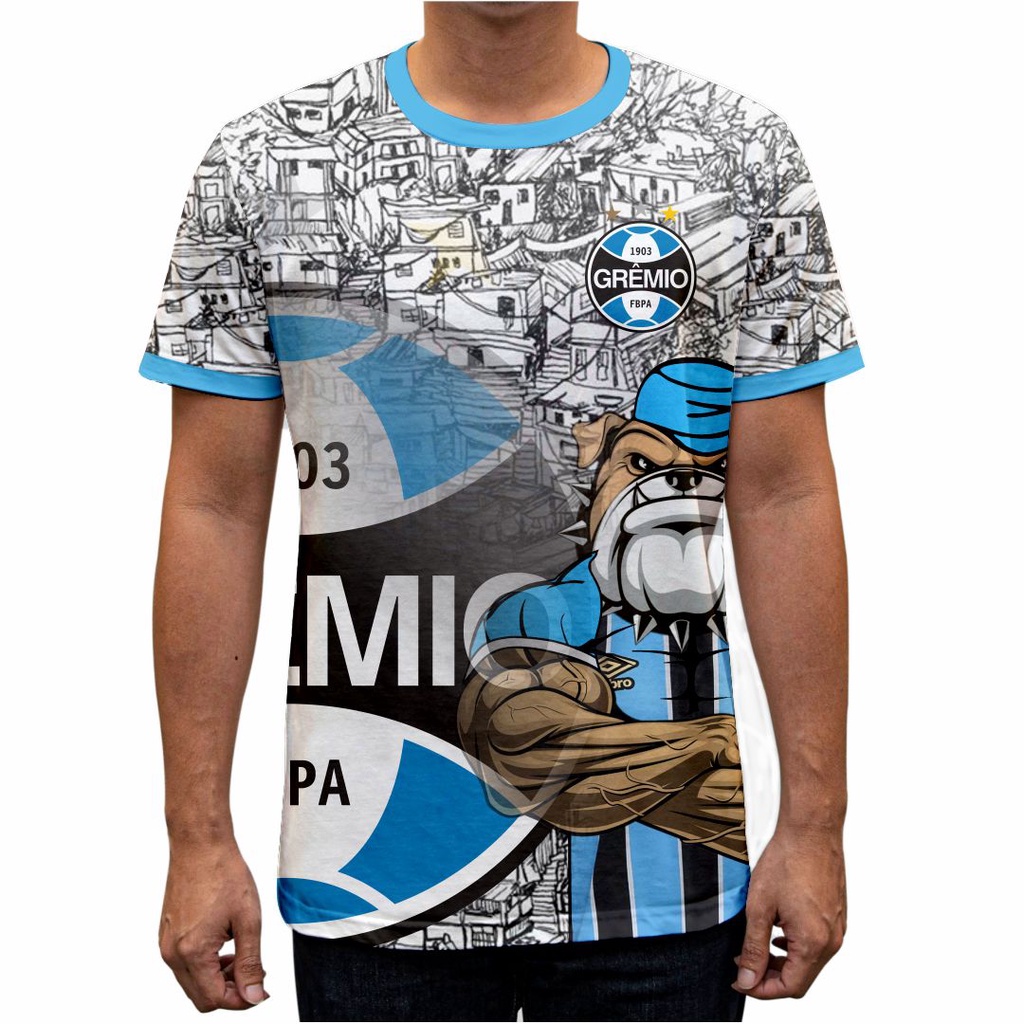 Camiseta Camisa Time Grêmio Favela Tricolor Gaúcho | Shopee Brasil