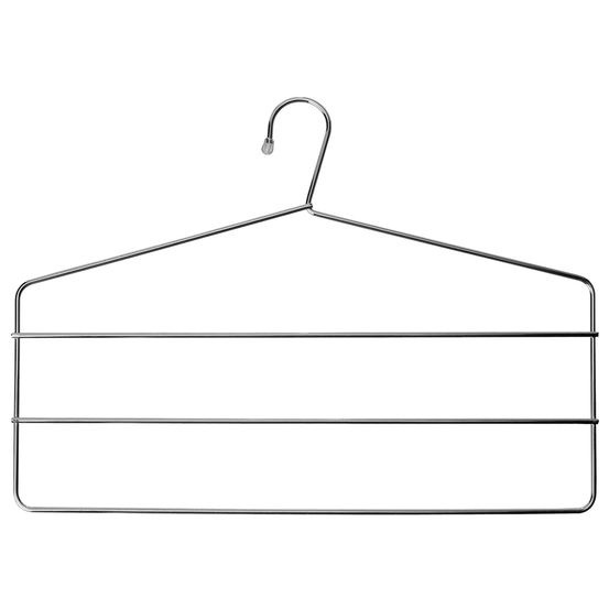 Kit 10 peças Cabide Para Calças Triplo Aço Cromado Reforçado em Oferta na Shopee