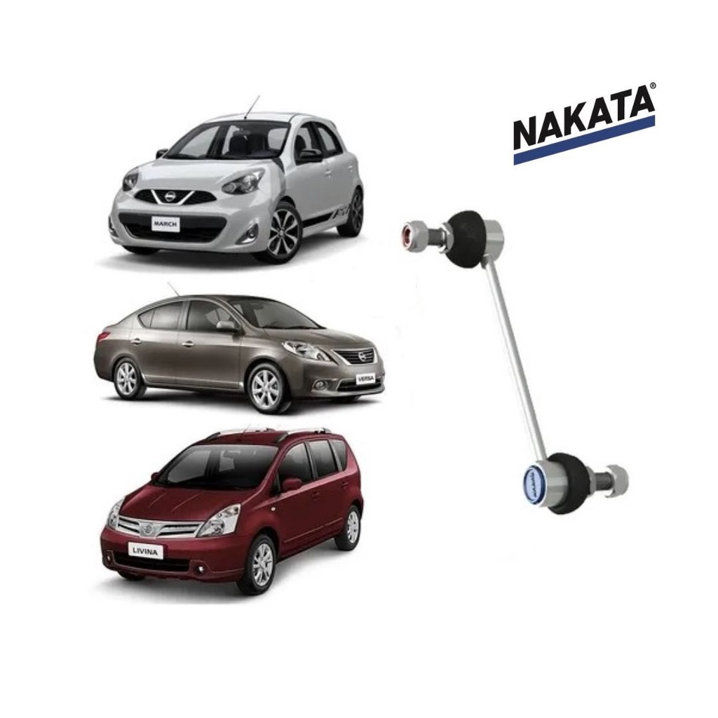 Bieleta da Barra Estabilizadora da Suspensão Dianteira Nissan  Kicks March Versa Original Nakata