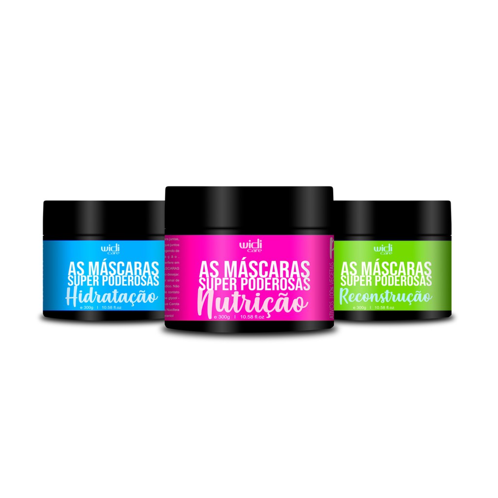 Kit As Máscaras Super Poderosas Cronograma Capilar Widi Care