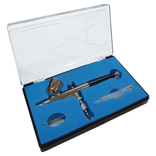 Aerografo Dupla Ação Copo Fixo Bico 0,3mm Barbearia Wws em Oferta na Shopee