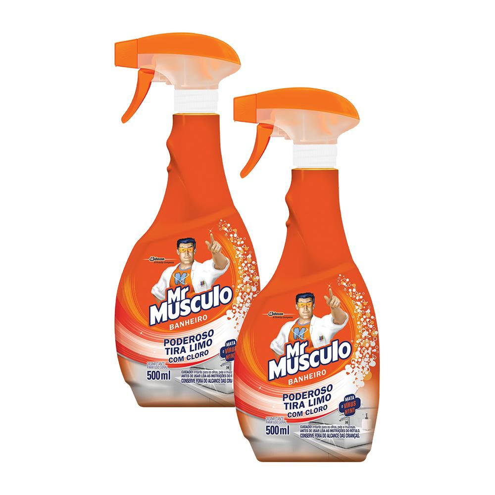 Kit 2 Desinfetante Mr Músculo Uso Geral Poderoso Tira-Limo 500ml em Oferta na Shopee