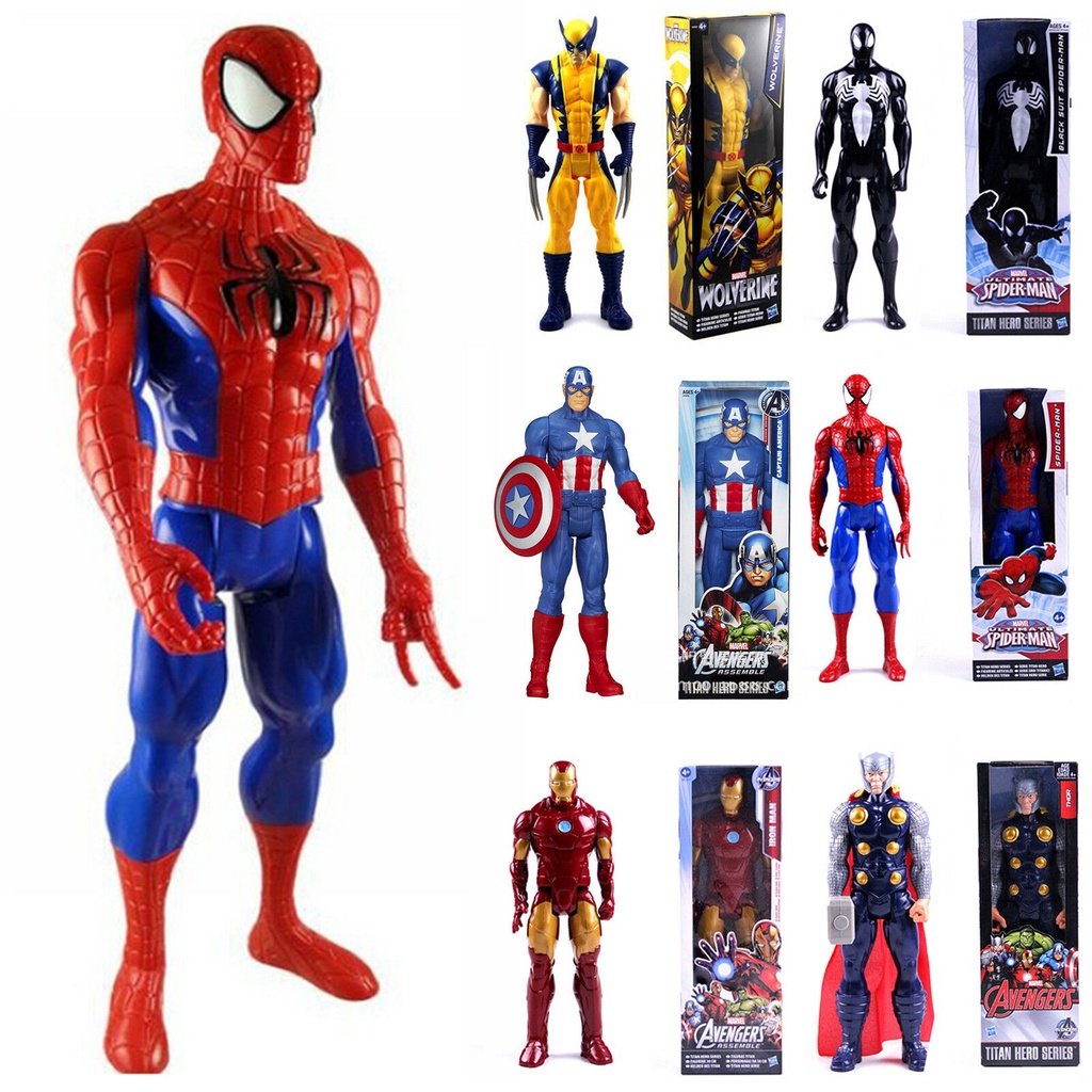 Boneco Homem Aranha Vingadores Marvel 30cm / Boneco De Ação Super ...