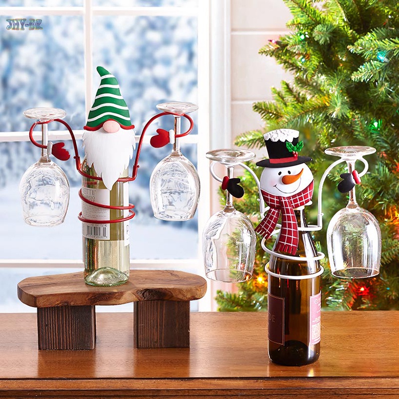 Suporte De Garrafa E Vidro Tema De Natal Para Decoração/Casa/Mesa/Feriado |  Shopee Brasil