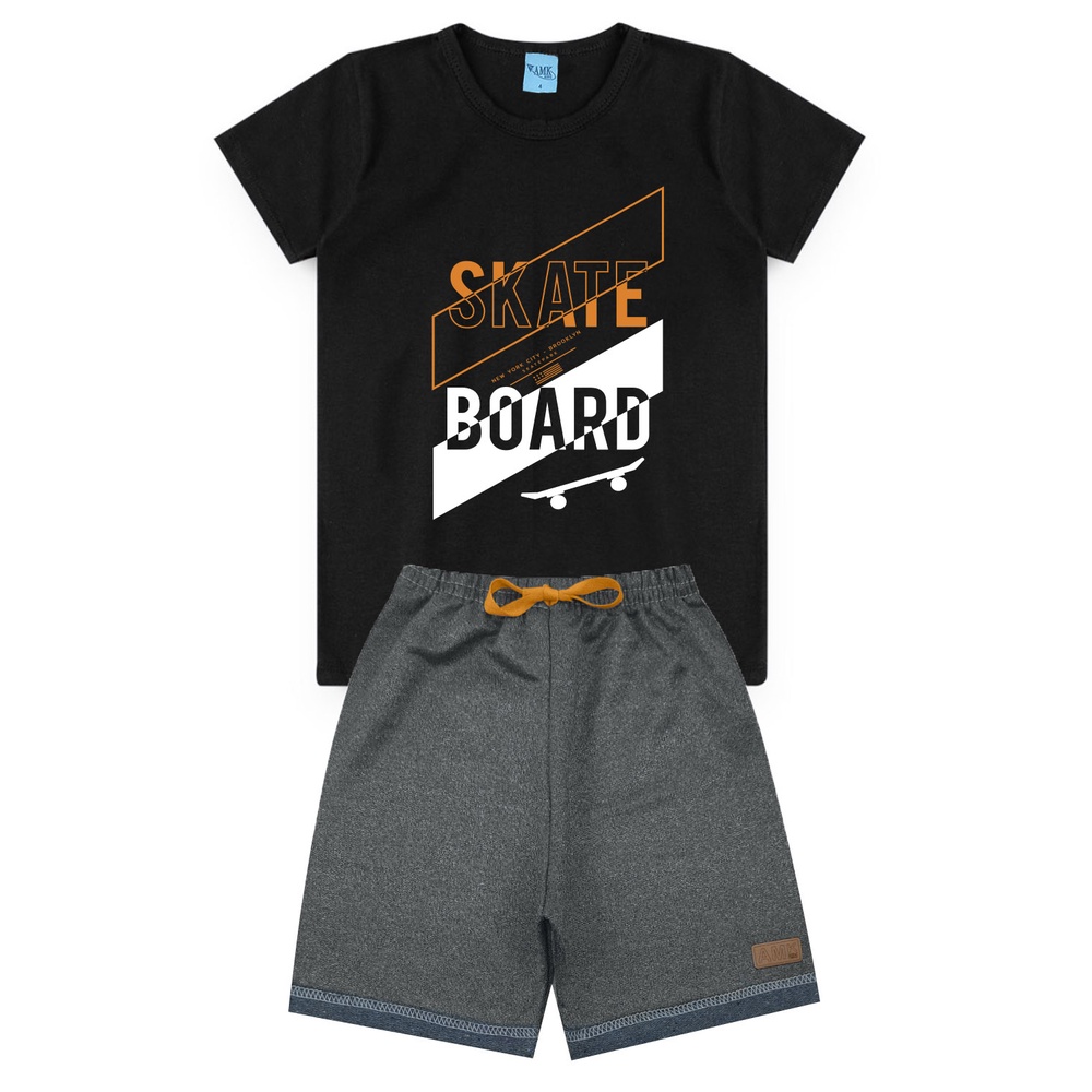 Conjunto Infantil Menino Roupa de Criança masculino Bermuda e Camiseta ...