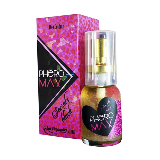 Deo Colônia com Feromônio Feminino - Phero Max Secrets Black - 20 ml em Oferta na Shopee