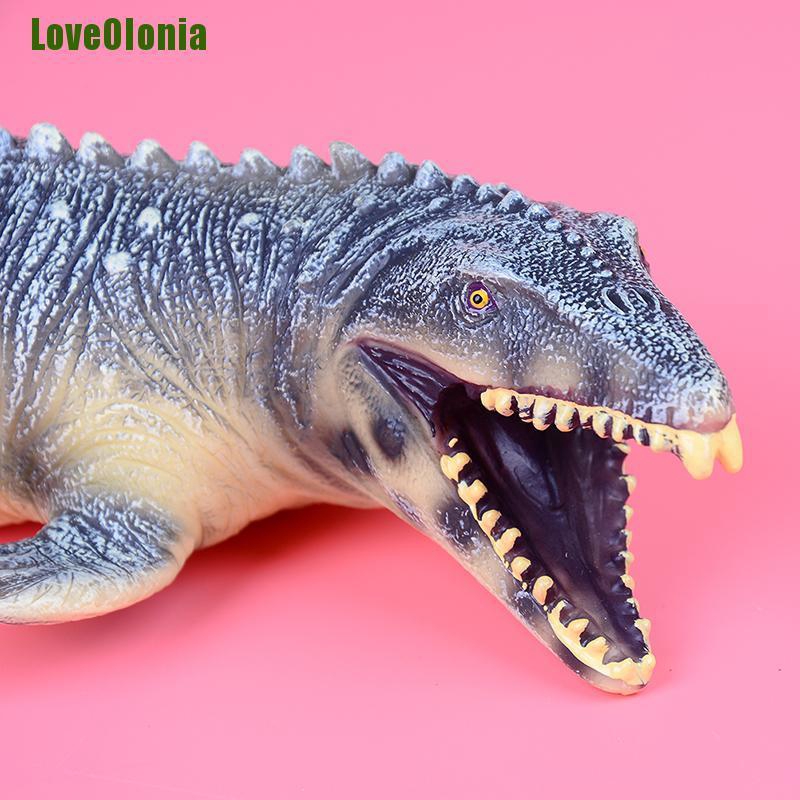 [Looiv] Simulação Grande Mosasaurus Dinossauro Brinquedo Macio Pvc Modelo De Pintado À Mão Dinosaur Brinquedos Hys