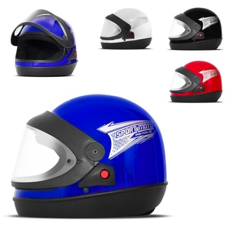 Capacete Moto Fechado Pro Tork Sport Moto Light Masculino e Feminino Integral Com Viseira Cristal