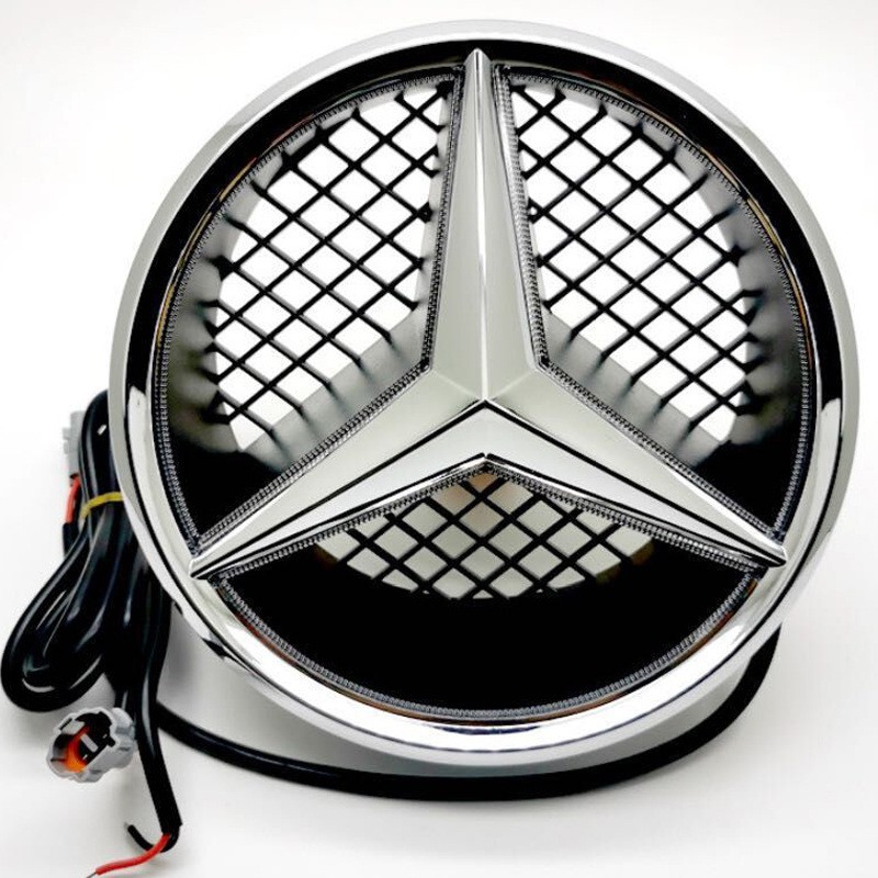 Adequado para o logotipo do emblema Mercedes Benz 2011-2019 com LED frontal transparente