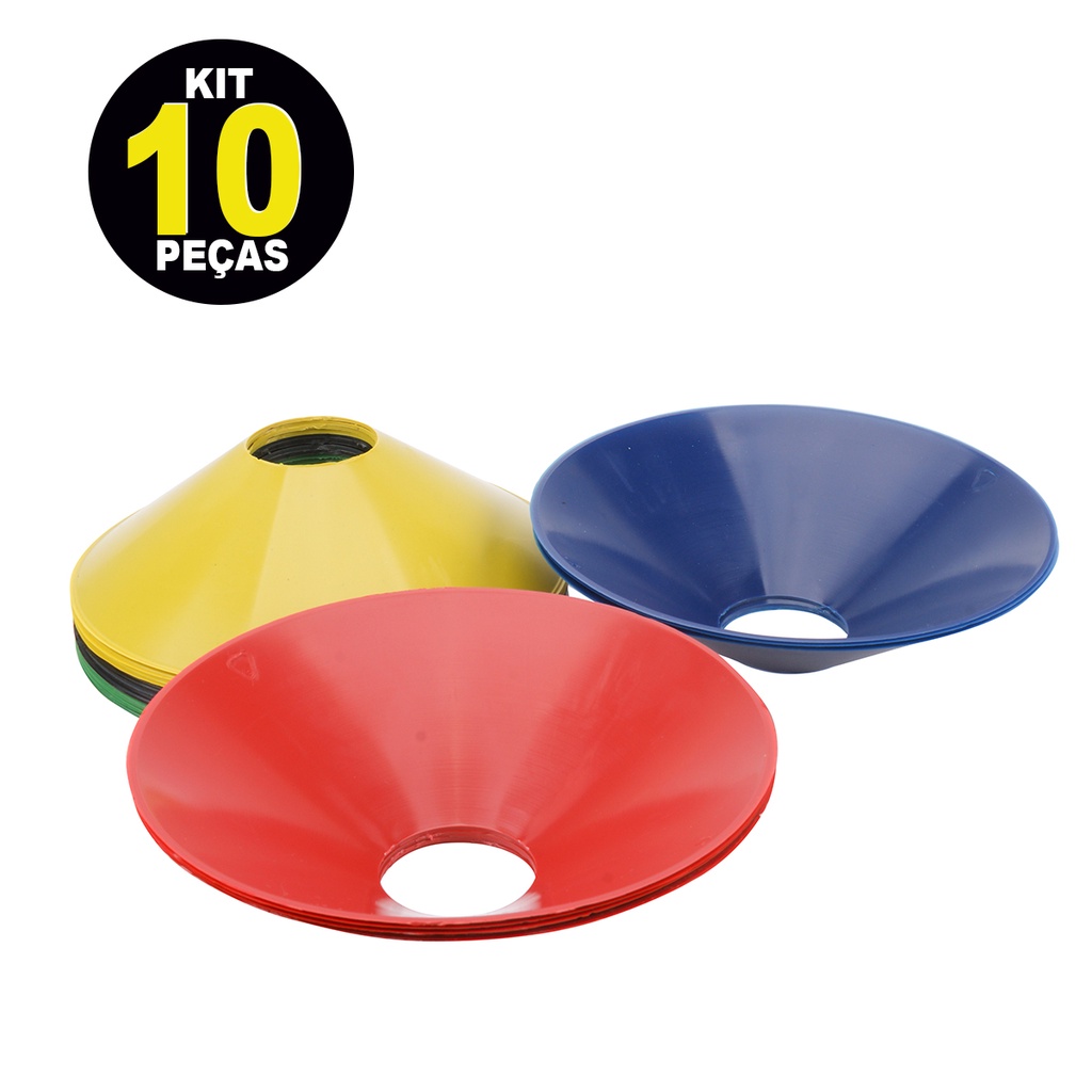 Chapéu Chinês Half Cone Colorido Pratos Demarcatórios kit c/ 10 unidades